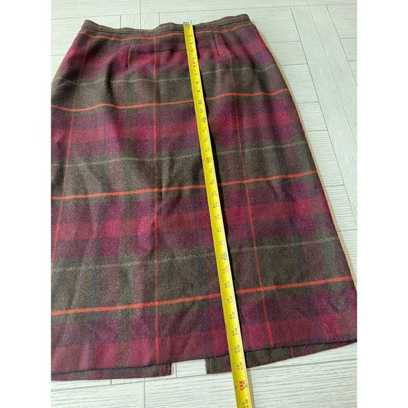 Bridgewater wool blend purple plaid skirt. Perfect‎ fall piece. Lined. Sz 14W - Picture 2 of 9